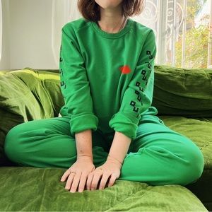 Clare V Lips Sweatsuit